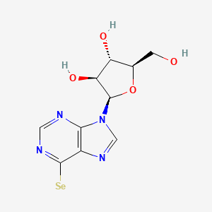 molecular formula C10H11N4O4Se B1240358 6-Selenopurine arabinoside CAS No. 56477-16-8