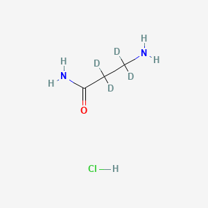 3-Aminopropionamide-2,2,3,3-d4 Hydrochloride