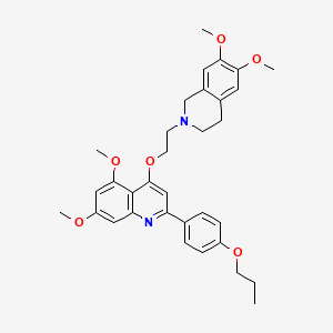 molecular formula C33H38N2O6 B12403588 SARS-CoV-2-IN-19 