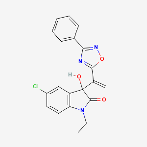 molecular formula C20H16ClN3O3 B12403593 Antiparasitic agent-5 