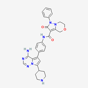 molecular formula C30H30N8O3 B12403600 Axl-IN-12 