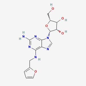 (2R,3S,5R)-2-[2-amino-6-(furan-2-ylmethylamino)purin-9-yl]-5-(hydroxymethyl)oxolane-3,4-diol