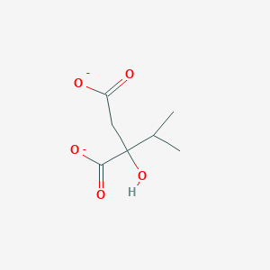 molecular formula C7H10O5-2 B1240361 2-异丙基苹果酸(2-) 