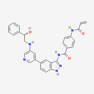 molecular formula C30H26N6O3 B12403626 CDK7 inhibitor B2 