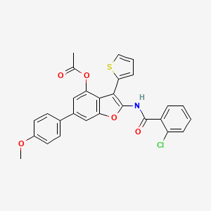 molecular formula C28H20ClNO5S B12403638 P-gp inhibitor 5 