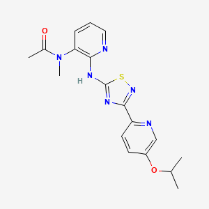 molecular formula C18H20N6O2S B12403652 Antiparasitic agent-9 