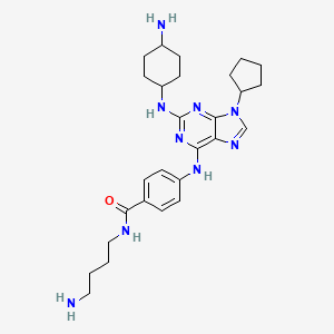 molecular formula C27H39N9O B12403660 Pdgfr|A/flt3-itd-IN-1 