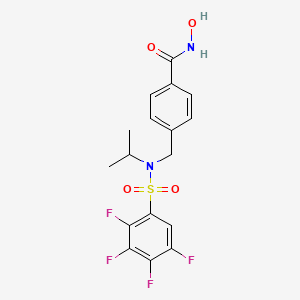 N-hydroxy-4-{[(propan-2-yl)(2,3,4,5-tetrafluorobenzene-1-sulfonyl)amino]methyl}benzamide