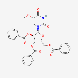 [(2R,4S,5R)-3,4-dibenzoyloxy-5-(5-methoxy-2,4-dioxopyrimidin-1-yl)oxolan-2-yl]methyl benzoate