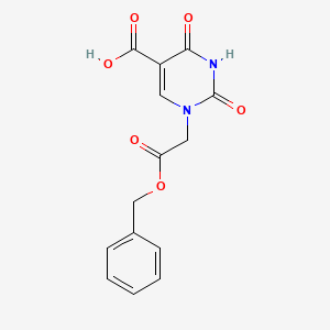 5-Caroxy uracil-1-yl acetic acid benzyl ester