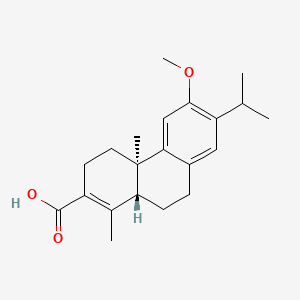 molecular formula C21H28O3 B12403697 (4aR,10aR)-6-methoxy-1,4a-dimethyl-7-propan-2-yl-4,9,10,10a-tetrahydro-3H-phenanthrene-2-carboxylic acid 