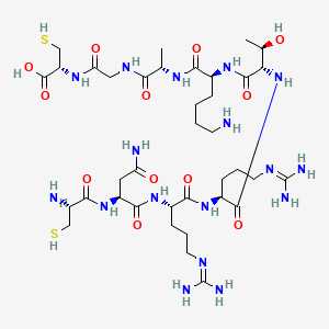 molecular formula C37H69N17O12S2 B12403727 H-Cys-Asn-Arg-Arg-Thr-Lys-Ala-Gly-Cys-OH 