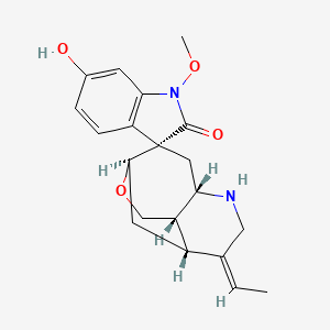 (1R,2S,4S,7Z,8R,9S)-7-ethylidene-6'-hydroxy-1'-methoxyspiro[11-oxa-5-azatricyclo[6.3.1.04,9]dodecane-2,3'-indole]-2'-one