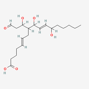 molecular formula C20H34O6 B1240376 12-Dihydroxy-5,10-heptadecadienoic acid CAS No. 59734-22-4