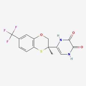 molecular formula C14H11F3N2O3S B12403777 NMDA receptor modulator 5 