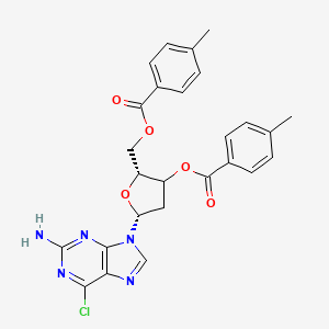 [(2R,5R)-5-(2-amino-6-chloropurin-9-yl)-3-(4-methylbenzoyl)oxyoxolan-2-yl]methyl 4-methylbenzoate