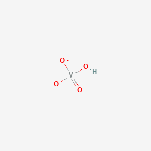 molecular formula HO4V-2 B1240381 Hydrogenvanadate 