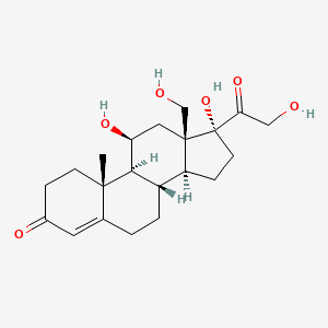 (8S,9S,10R,11S,13S,14S,17R)-11,17-dihydroxy-17-(2-hydroxyacetyl)-13-(hydroxymethyl)-10-methyl-2,6,7,8,9,11,12,14,15,16-decahydro-1H-cyclopenta[a]phenanthren-3-one