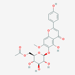 [(2R,3S,4S,5R,6S)-3,4,5-trihydroxy-6-[5-hydroxy-2-(4-hydroxyphenyl)-7-methoxy-4-oxochromen-6-yl]oxyoxan-2-yl]methyl acetate