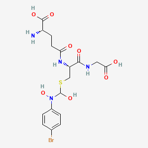 molecular formula C17H23BrN4O8S B12403862 S-(N-Hydroxy-N-bromophenylcarbamoyl)glutathione 