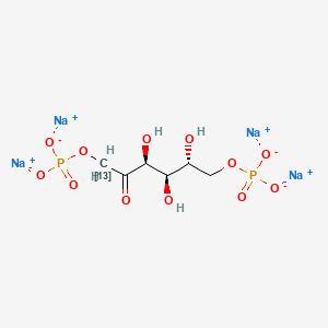 molecular formula C6H10Na4O12P2 B12403877 Fosfructose-1-13C (sodium) 