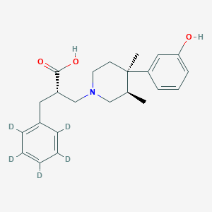 molecular formula C23H29NO3 B12403923 Alvimopan metabolite-d5 