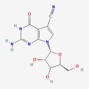 molecular formula C12H13N5O5 B12403929 7-Cyano-7-deazaguanosine 