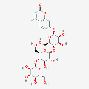 molecular formula C28H38O18 B12403943 4-MEthylumbelliferyl |A-cellotrioside 