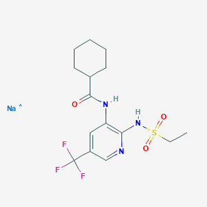 molecular formula C15H20F3N3NaO3S B12403954 Fuzapladib (sodium) 