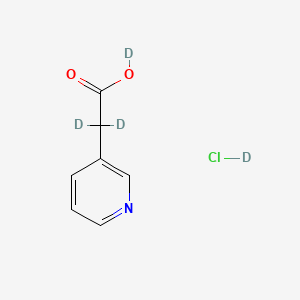 molecular formula C7H8ClNO2 B12403961 3-Pyridylacetic acid-D4 hydrochloride 