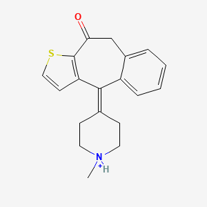 1-methyl-4-(10-oxo-9,10-dihydro-4H-benzo[4,5]cyclohepta[1,2-b]thiophen-4-ylidene)piperidinium