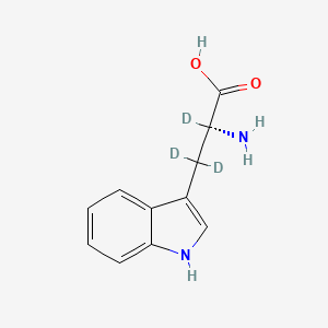 molecular formula C11H12N2O2 B12403972 (2S)-2-amino-2,3,3-trideuterio-3-(1H-indol-3-yl)propanoic acid 