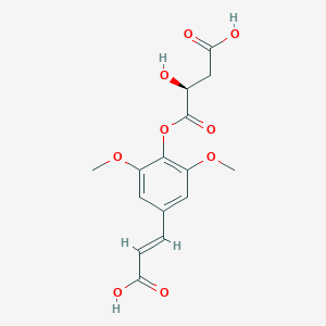 molecular formula C15H16O9 B1240399 sinapic acid (S)-malate ester 