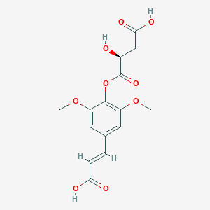 molecular formula C15H16O9 B1240399 芥子酸 (S)-苹果酸酯 