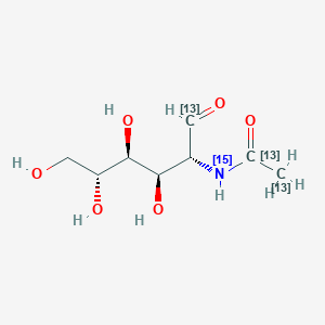 molecular formula C8H15NO6 B12403993 N-Acetyl-D-glucosamine-13C3,15N 