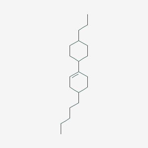 molecular formula C20H36 B012404 4-Pentyl-1-(4-propylcyclohexyl)-1-cyclohexene CAS No. 108067-17-0