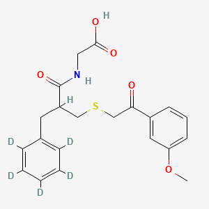 molecular formula C21H23NO5S B12404043 Thiorphan methoxyacetophenone-d5 