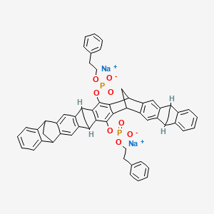 molecular formula C58H46Na2O8P2 B12404053 SARS-CoV-2-IN-25 (disodium) 