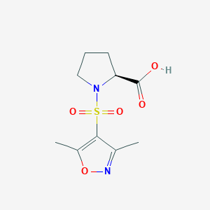 molecular formula C10H14N2O5S B12404106 1-[(3,5-Dimethylisoxazol-4-yl)sulfonyl]proline 