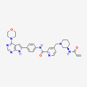 molecular formula C31H34N8O3 B12404132 Menin-MLL inhibitor 21 CAS No. 2448172-22-1