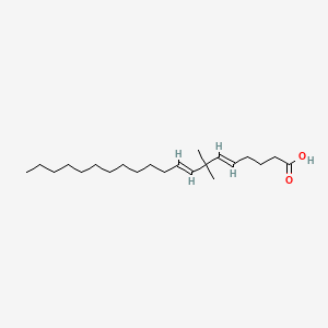 molecular formula C22H40O2 B1240417 7,7-二甲基二十二碳二烯酸 