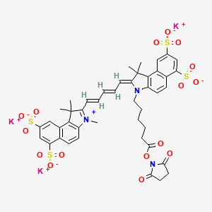 Sulfo-Cyanine5.5 NHS ester (tripotassium)