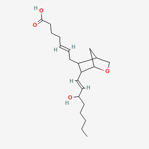 molecular formula C21H34O4 B1240418 15-羟基-11α,9α-(环氧甲烷)前列腺素-5,13-二烯酸 CAS No. 76898-47-0