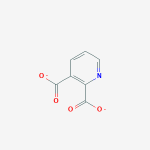 molecular formula C7H3NO4-2 B1240423 喹啉酸(2-) 