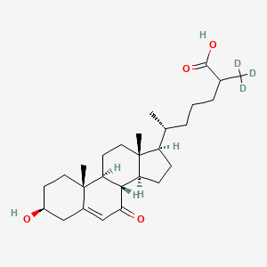 3beta-Hydroxy-7-oxocholest-5-enoic acid-d3