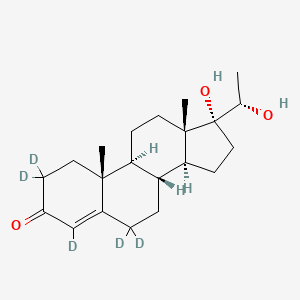 molecular formula C21H32O3 B12404248 17|A,20|A-Dihydroxyprogesterone-d5 