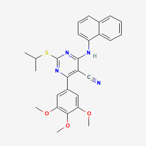 molecular formula C27H26N4O3S B12404256 Apoptosis inducer 6 