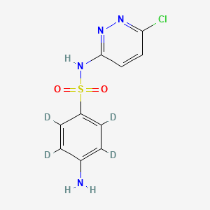 molecular formula C10H9ClN4O2S B12404257 Sulfachlorpyridazine-d4 