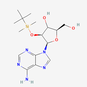 molecular formula C16H27N5O4Si B12404263 (2R,4S,5R)-5-(6-aminopurin-9-yl)-4-[tert-butyl(dimethyl)silyl]oxy-2-(hydroxymethyl)oxolan-3-ol 