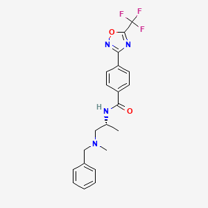 (R)-N-(1-(benzyl(methyl)amino)propan-2-yl)-4-(5-(trifluoromethyl)-1,2,4-oxadiazol-3-yl)benzamide